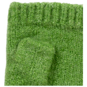 Calentadores de muñeca de punto sin dedos Dents - Verde manzana