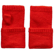 Calentadores de muñeca de punto sin dedos Dents - Rojo baya