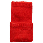 Calentadores de muñeca de punto sin dedos Dents - Rojo baya