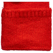 Calentadores de muñeca de punto sin dedos Dents - Rojo baya