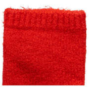 Calentadores de muñeca de punto sin dedos Dents - Rojo baya