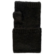 Calentadores de muñeca de punto sin dedos Dents - Negro