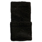 Calentadores de muñeca de punto sin dedos Dents - Negro