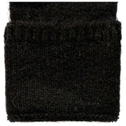 Calentadores de muñeca de punto sin dedos Dents - Negro