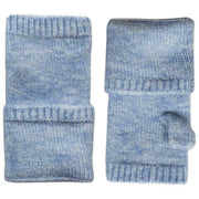 Calentadores de muñeca de punto sin dedos Dents - Azul pálido