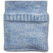 Calentadores de muñeca de punto sin dedos Dents - Azul pálido