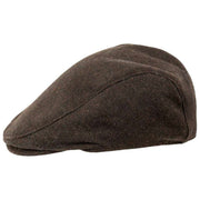 Gorra plana Dents Grafham Herringbone Tweed - Marrón chocolate