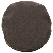 Gorra plana Dents Grafham Herringbone Tweed - Marrón chocolate