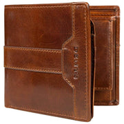 Cartera plegable Dents Itchen Coin - Marrón coñac
