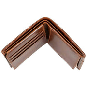 Cartera plegable Dents Itchen Coin - Marrón coñac
