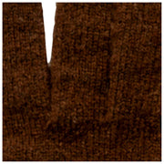 Guantes con puños de punto a rayas Dents - Marrón chocolate