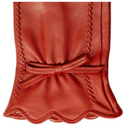 Guantes de cuero con pantalla táctil Dents Mosie - Rojo baya
