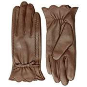 Guantes de cuero con pantalla táctil Dents Mosie - Marrón castaño