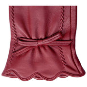 Guantes de cuero con pantalla táctil Dents Mosie - Shiraz Borgoña