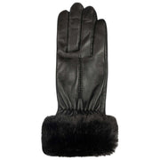 Guantes de cuero con pantalla táctil Dents Nieve - Negro
