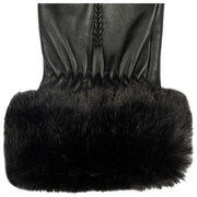 Guantes de cuero con pantalla táctil Dents Nieve - Negro