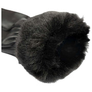 Guantes de cuero con pantalla táctil Dents Nieve - Negro