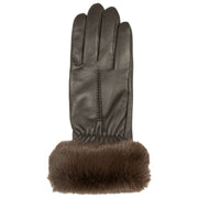 Guantes de piel con pantalla táctil Dents Nieve - Mocca Brown