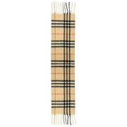 Bufanda estilo manta a cuadros Dents - Beige caramelo/Negro