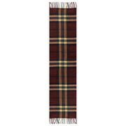 Bufanda con borlas y cuadros a cuadros Dents - Rojo Merlot