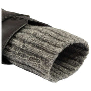 Dents Renee Guantes de cuero con pantalla táctil - Negro/Gris carbón