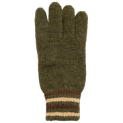 Guantes de punto acanalado Dents Salcombe - Verde oliva