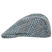 Gorra plana de tweed Stanwick de Dents - Azul