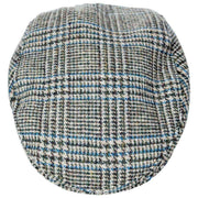 Gorra plana de tweed Stanwick de Dents - Azul