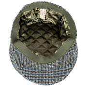 Gorra plana de tweed Stanwick de Dents - Azul