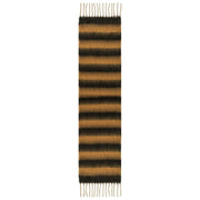 Bufanda tipo manta a rayas Dents - Camel Beige/Negro