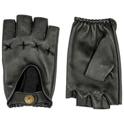 Guantes de conducción de cuero The Suited Racer Gripper de Dents - Negro