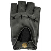 Guantes de conducción de cuero The Suited Racer Gripper de Dents - Negro