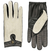 Dents The Suited Racer Hatcher Guantes de conducción de cuero - Negro