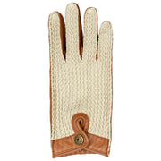 Guantes de conducción de cuero The Suited Racer Hatcher de Dents - Cognac Tan