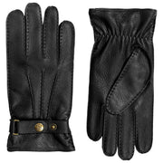 Guantes de cuero Dents Whitchurch Deerskin - Negro