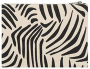 Bolsa mediana con cremallera Hindbag Ema - Zebra Cream