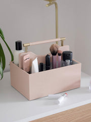 Organizador de cosméticos Stackers Classic - Rubor y dorado
