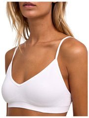 Bralette tipo corpiño sin costuras Daily de Falke - Blanco