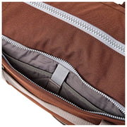 Bolso de viaje Roka Gatwick mediano de lona reciclada - Marrón chocolate