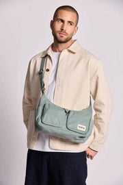 Hindbag Emile Bolso De Hombro Con Múltiples Bolsillos - Verde Salvia