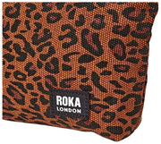 Roka Maida Vale Bolso pequeño de lona de algodón - Mini Leopard Brown