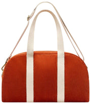Bolso Bowling Hindbag Charlie - Terciopelo Ladrillo Naranja