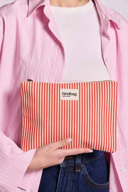Hindbag Ema Bolso mediano con cremallera - Rayas rojas