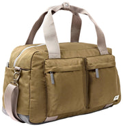 Bolso de viaje Roka Gatwick mediano de lona reciclada - Marrón spray de mar