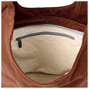 Bolso de hombro grande de lona de algodón Roka Hoxton - Lindt Brown
