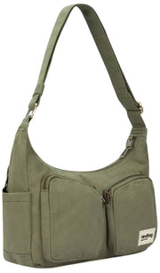 Hindbag Emile Bolso De Hombro Con Múltiples Bolsillos - Verde Oliva