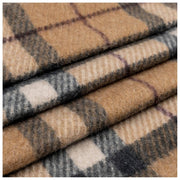 Bufanda con borlas y cuadros a cuadros Dents - Beige