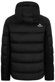 Helvetica Mountain Pioneers Chaqueta de plumas con capucha Sniper - Negro