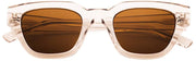 MessyWeekend Jean Blue Light Gafas de lectura de sol - Marrón/Paloma Beige
