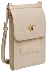 Bolso bandolera Bloomsbury mini de Alice Wheeler London - Beige piedra